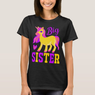 Camiseta Big Sister Magical Unicorn