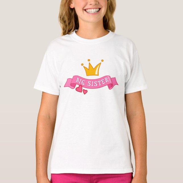 Camiseta Big Sister Princesa (Frente)