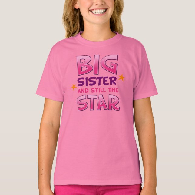 Camiseta Big Sister Star (Frente)