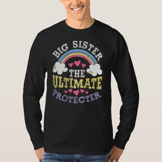 Camiseta Big Sisters The Ultimate Protectors Backprint Big  (Frente)