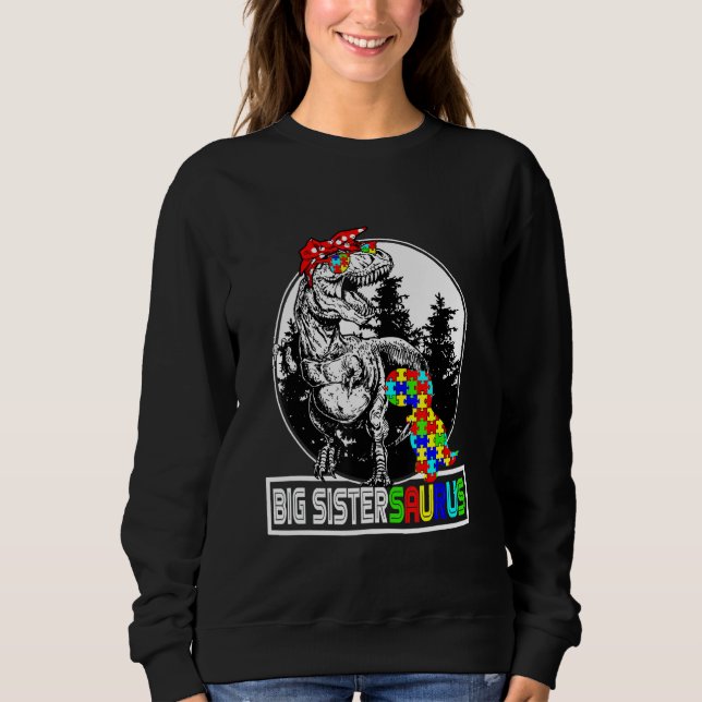 Camiseta Big Sistersaurus T Rex Dinossaur Big Sistersaurus (Frente)