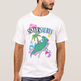 Camiseta Big Sistersaurus T Rex Sister Surus Family Vacati