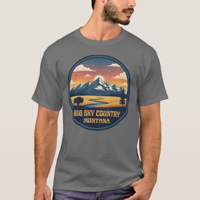 Camiseta Big Sky Country Montana (Frente)
