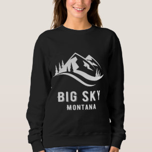 Camiseta Big Sky Montana Mountains Souvenir Memorabilia Win