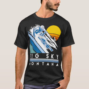 Camiseta Big Sky Montana Retro Ski