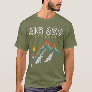 Camiseta Big Sky Montana Ski Resort 1980 Retro