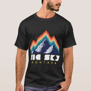Camiseta Big Sky Montana Usa Ski Resort 1980S Retro