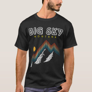 Camiseta Big Sky Montana - USA Ski Resort 1980s Retro Colle