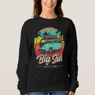 Camiseta Big Sur California Retro Beach Palm Tree S