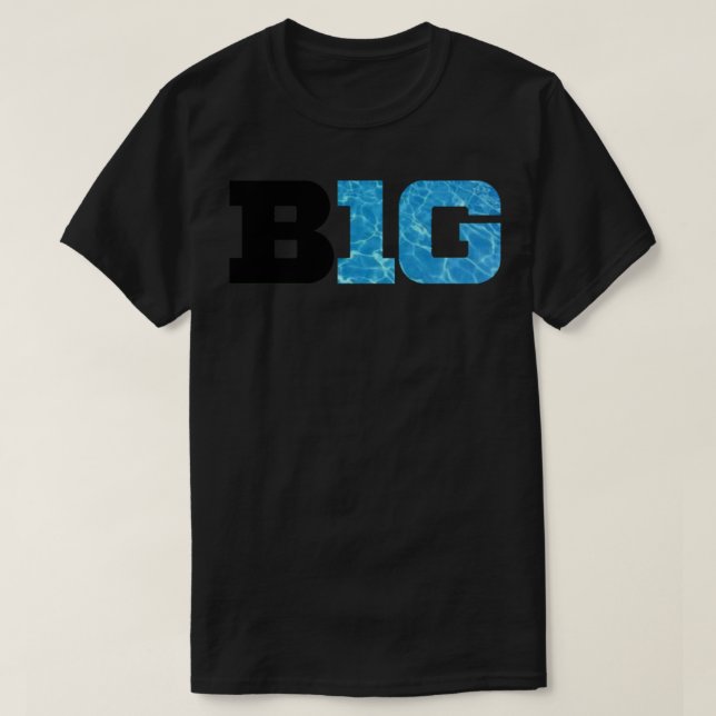 Camiseta BIG TEN Conference Light Logo  Sticker (Frente do Design)