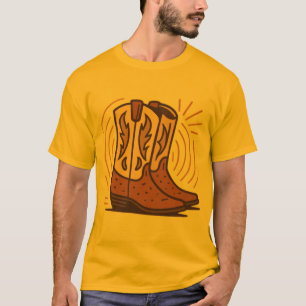 Camiseta Big Texas Boots - caubói-retrô