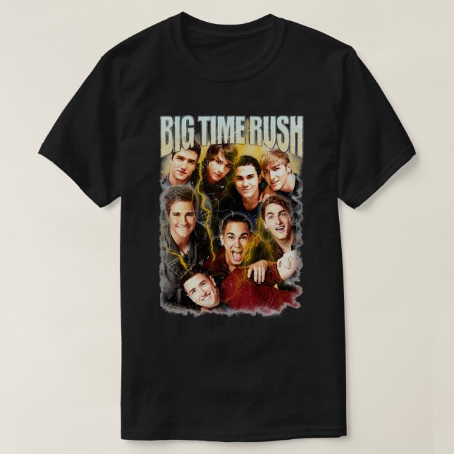 Camiseta Big Time Rush Vintage (Frente do Design)