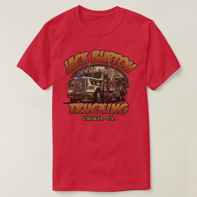 Camiseta Big Trouble In Little China Jack Burton Trucking 1 (Frente do Design)