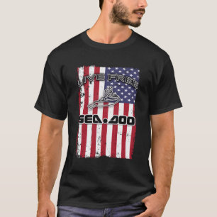 Camiseta Big Wave Seadoo American Live Free