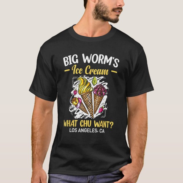 Camiseta Big Worm s Ice Cream What chu Want 4 (Frente)