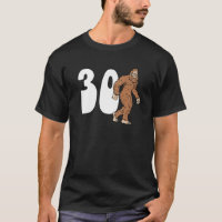 Bigfoot 30 30 anos Sasquatch de aniversário de 30 