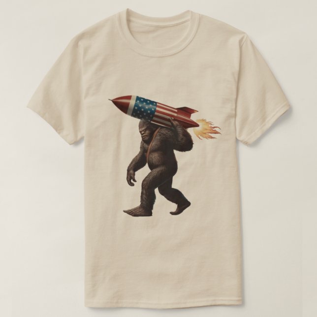 Camiseta Bigfoot 4 de Julho (Frente do Design)