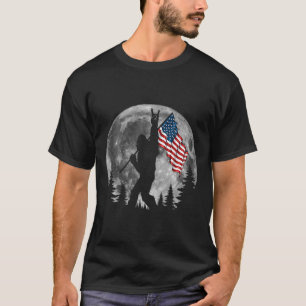 Camiseta Bigfoot American Flag Sasquatch Patriotic 4th Of J