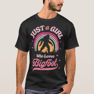 Camiseta Bigfoot Apenas Uma Menina Que Ama Um Reitor Engraç