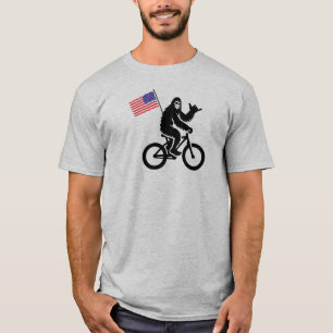 Camiseta Bigfoot Cycling American Flag