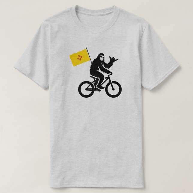 Camiseta Bigfoot Cycling New Mexico Flag (Frente do Design)
