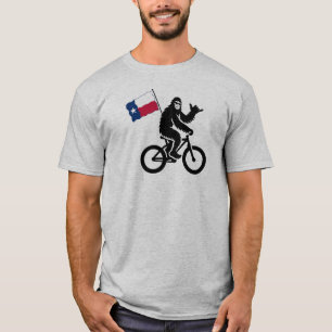 Camiseta Bigfoot Cycling Texas Flag