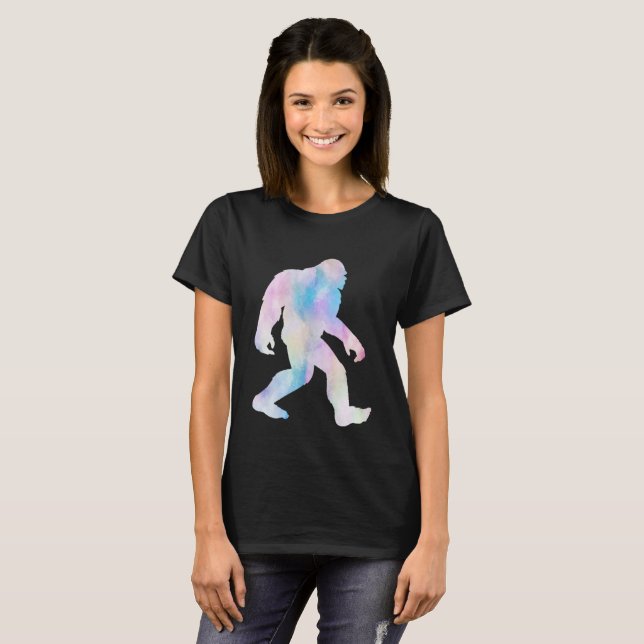 Camiseta Bigfoot de Aquarela (Frente Completa)