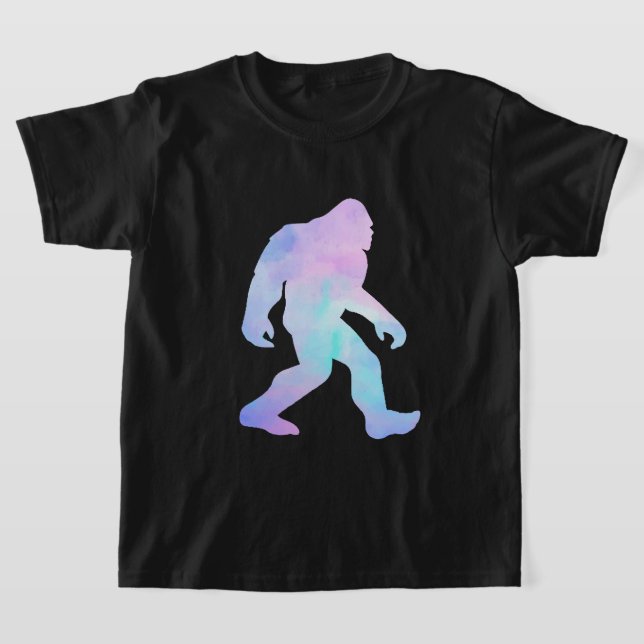 Camiseta Bigfoot de Aquarela (Postura )