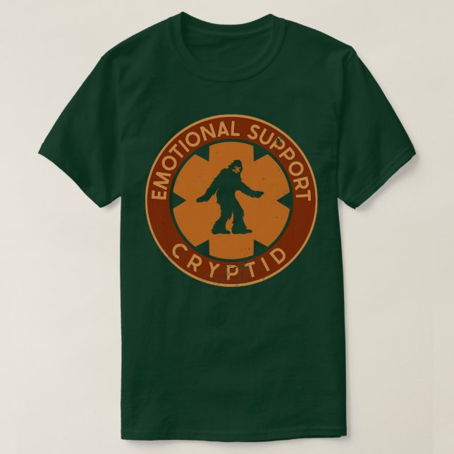 Camiseta Bigfoot de suporte emocional (Frente do Design)