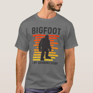 Camiseta Bigfoot É O Meu Bebendo Amigo Retro Sasquatch