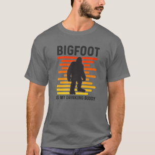 Camiseta Bigfoot É O Meu Bebendo Amigo Retro Sasquatch