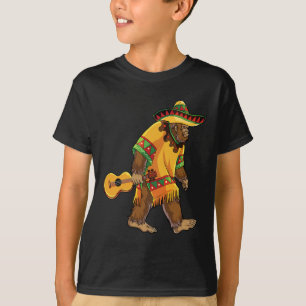 Camiseta Bigfoot El Squatcho Cinco De Mayo Mexicano Poncho