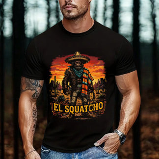 Camiseta Bigfoot El Squatcho Mexican Cinco de Mayo