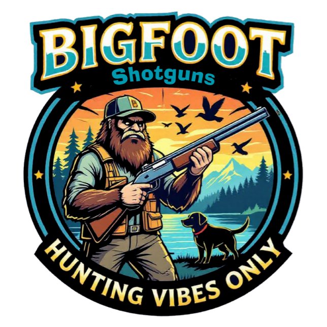 Camiseta Bigfoot Espingardas Caça Vibes Apenas (Criador carregado)