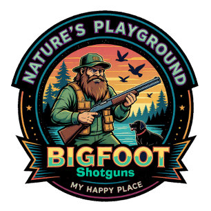 Camiseta Bigfoot Espingardas Playground Da Natureza Meu Lug