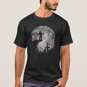 Camiseta Bigfoot Halloween Black Cats Witchs Full Moon