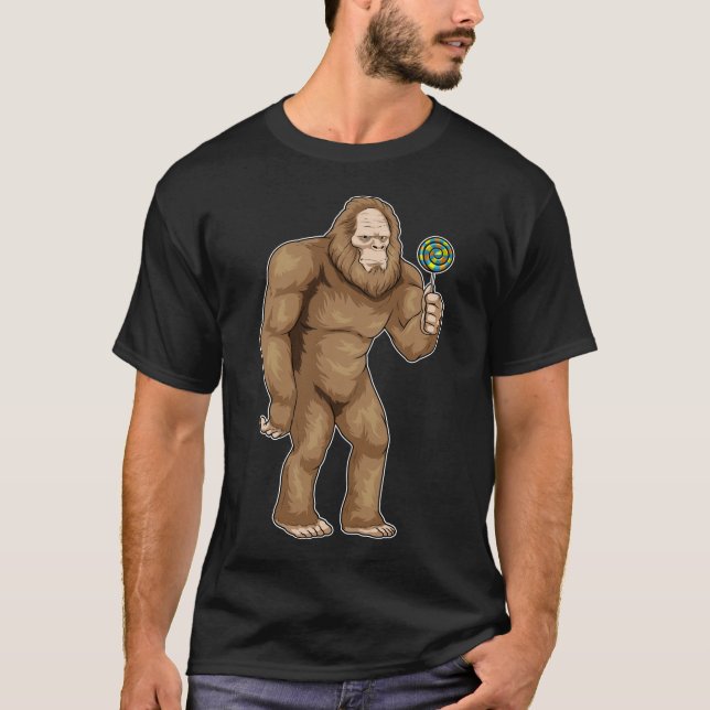 Camiseta Bigfoot Halloween Lollipop (Frente)