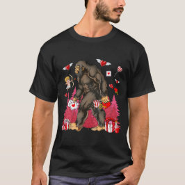 Camiseta Bigfoot Heart Namorados Love Sasquatch Acredita