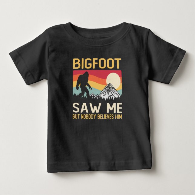 Camiseta Bigfoot Me Viu Mas Ninguém Acredita Nele (Frente)