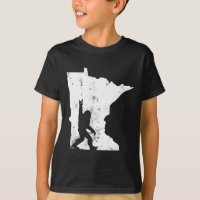 Bigfoot Minnesota State Map Sasquatch Men Women Gi