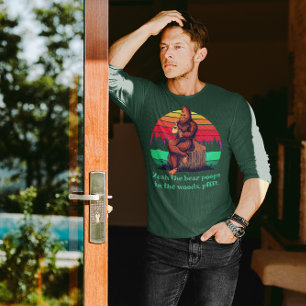 Camiseta Bigfoot Morning Coffee Words of Wisdom Bear Poops