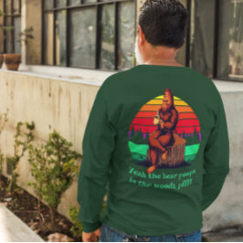 Camiseta Bigfoot Morning Coffee Words of Wisdom Bear Poops