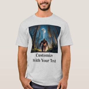 Camiseta Bigfoot Night Woods Full Moon