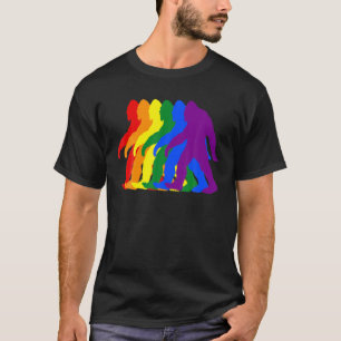 Camiseta Bigfoot Orgulho gay Mês Oferece Sasquatch Lésbica