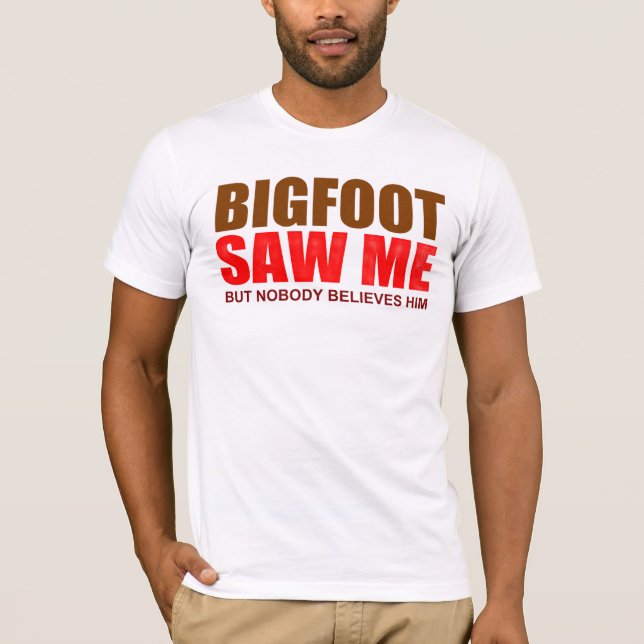 Camiseta Bigfoot paranormal engraçado (Frente)