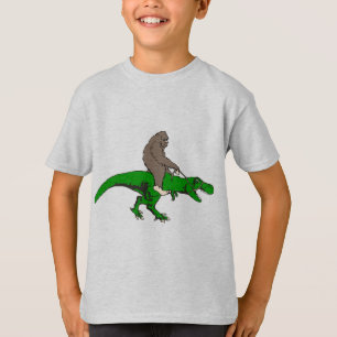 Camiseta Bigfoot que monta T Rex