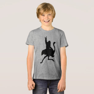 Camiseta Bigfoot Riding Ostrich