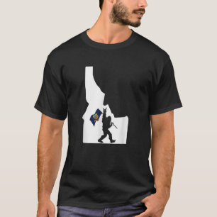 Camiseta Bigfoot Rock and Roll Silhouette State de Idaho Fl