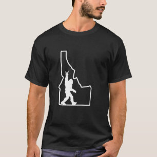 Camiseta Bigfoot Rock and Roll Silhouette State de Idaho Sa