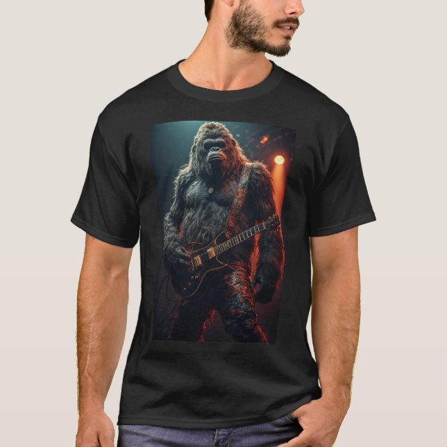 Camiseta Bigfoot Rock Star (Frente)
